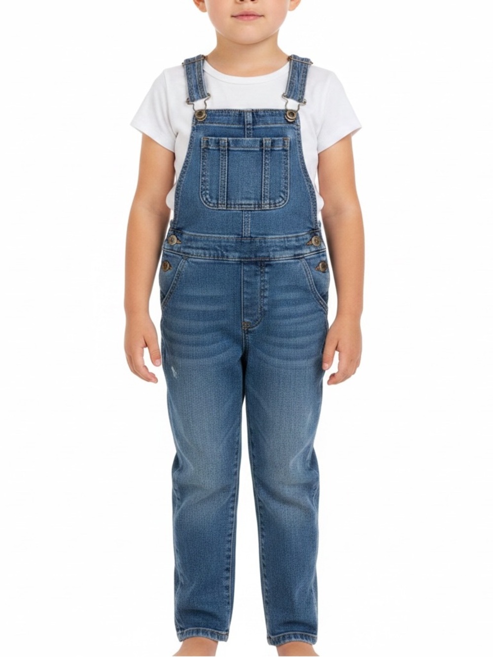 Zara Blue Denim Kids Overalls with Adjustable Straps